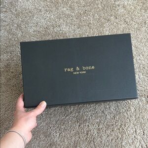 rag & bone Black Shoe Box with Gold Logo